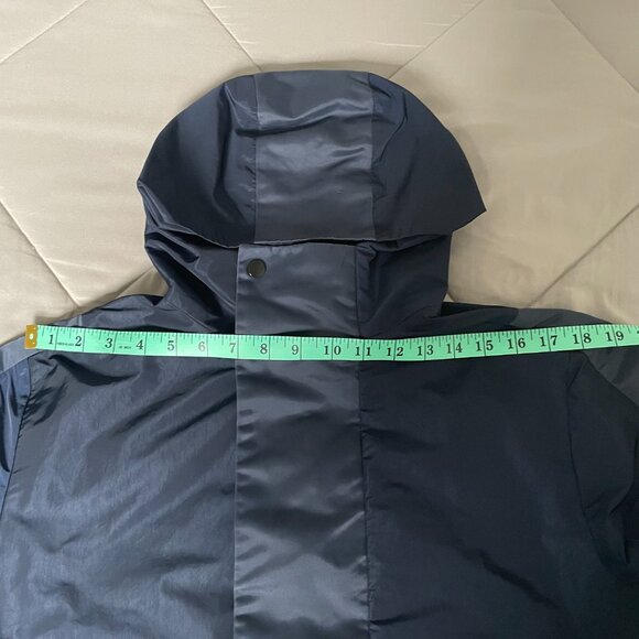 Share T by Alexander Wang anorak/windbreaker hoodie, navy, M (marked size XS) - Picture 6 of 9